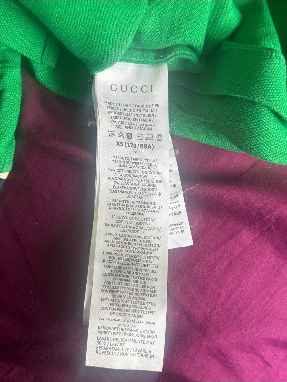 Gucci new tags